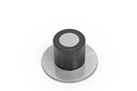 Cylindrical Floor Door Stop - Satin Polished Cylindrical Floor Door Stop - Satin Polished